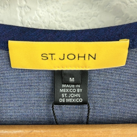 St John Sport Ink Melange Indigo T Shirt - Picture 5 of 8
